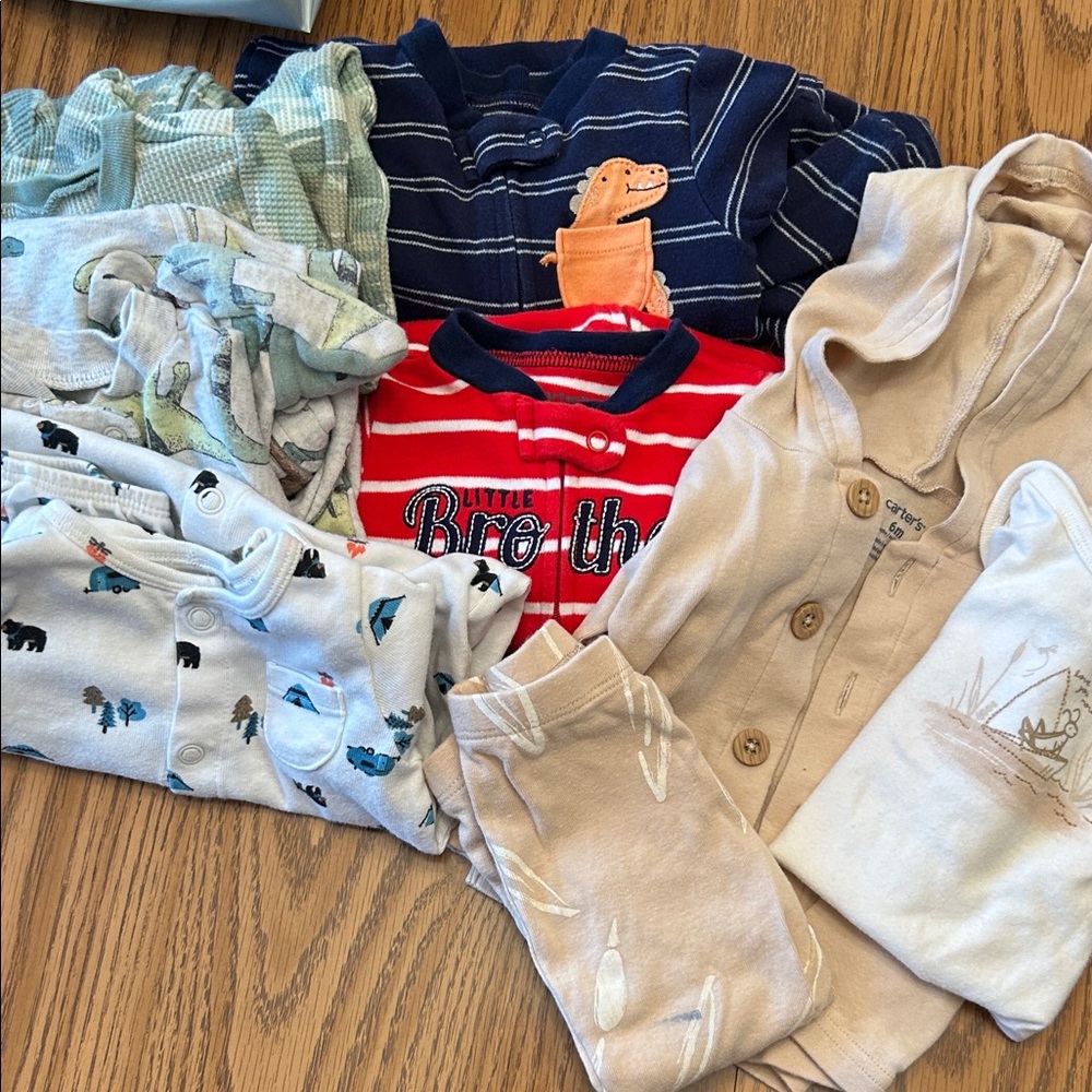 6 month boy winter bundle 8 pcs